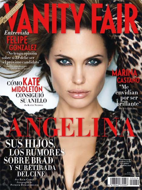 Angelina Jolie turns up the glamour on the cover of Vanity Fair Spain