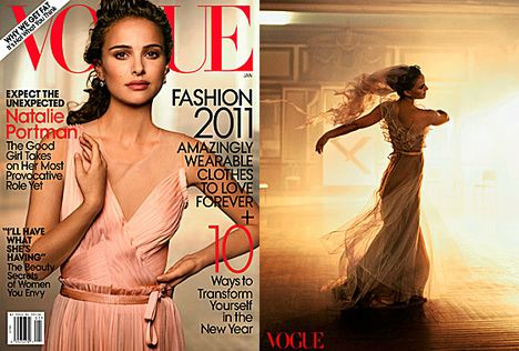 Covergirl: Natalie Portman by Peter Lindbergh for Vogue US